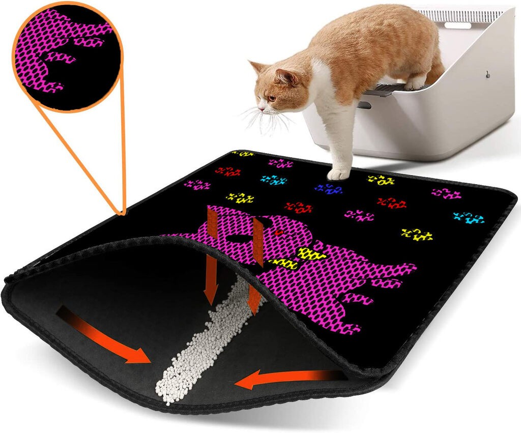 Тоалетна просторија за мачки Aberto Design Nrszn0104, 45 x 60 см, црна