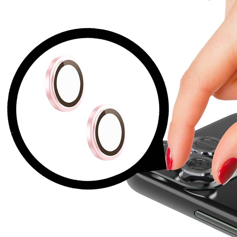 Заштитно стакло за камера - iPhone 15/15 Plus - Розева