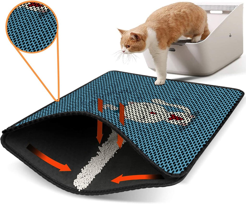 Aberto Design WC преграда за мачки Nrszn0034, 45 x 60 см, сина