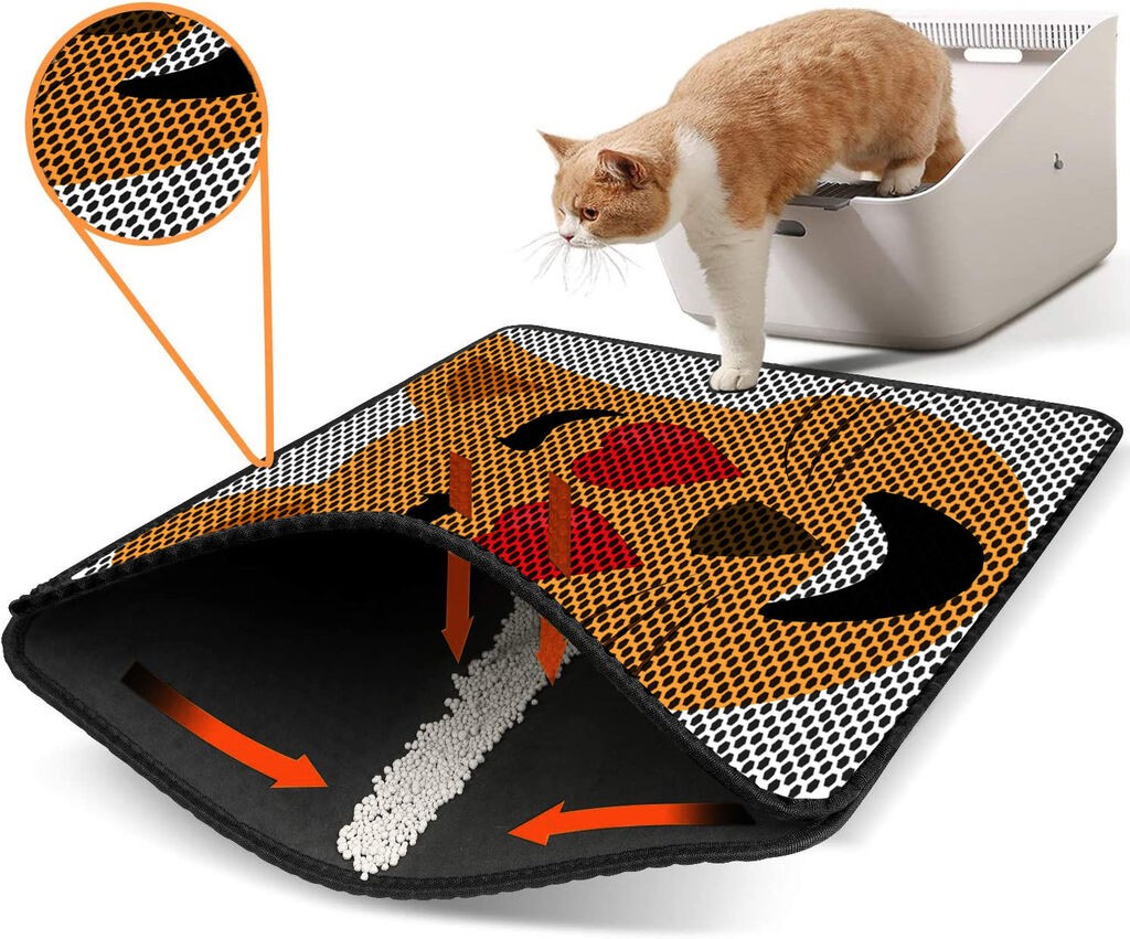 Aberto Design WC преграда за мачки Nrszn0189, 45 x 60 см, портокалова