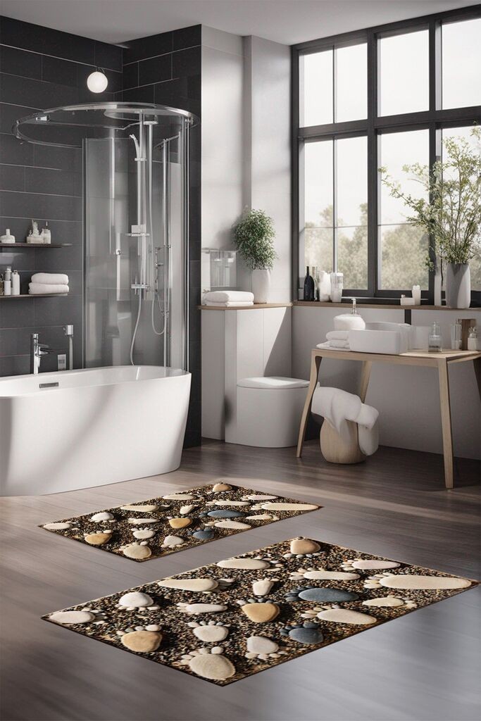 Комплет простирки за бања L'essentiel Maison CT-5196, 2 парчиња, кафеави