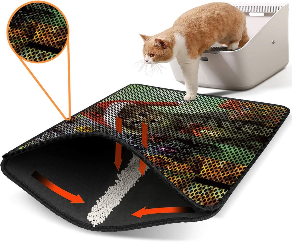 Aberto Design WC преграда за мачки Nrszn0167, 45 x 60 см, шарена