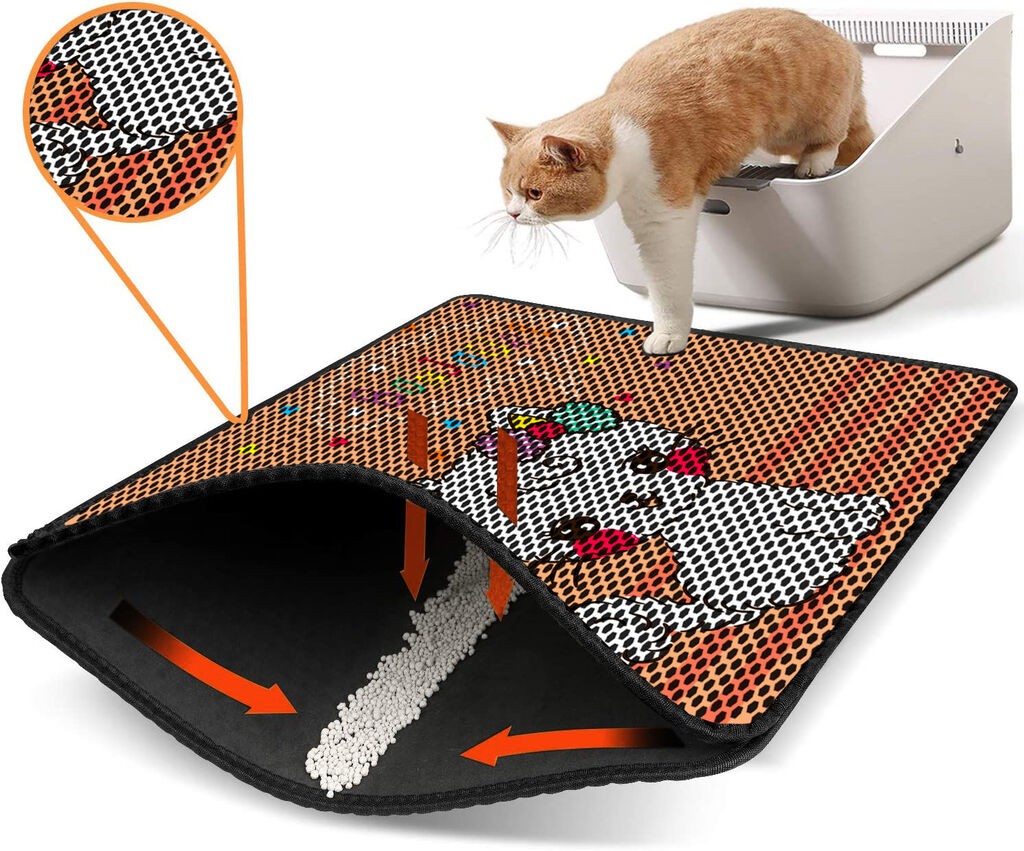 Aberto Design WC преграда за мачки Nrszn0050, 45 x 60 см, портокалова