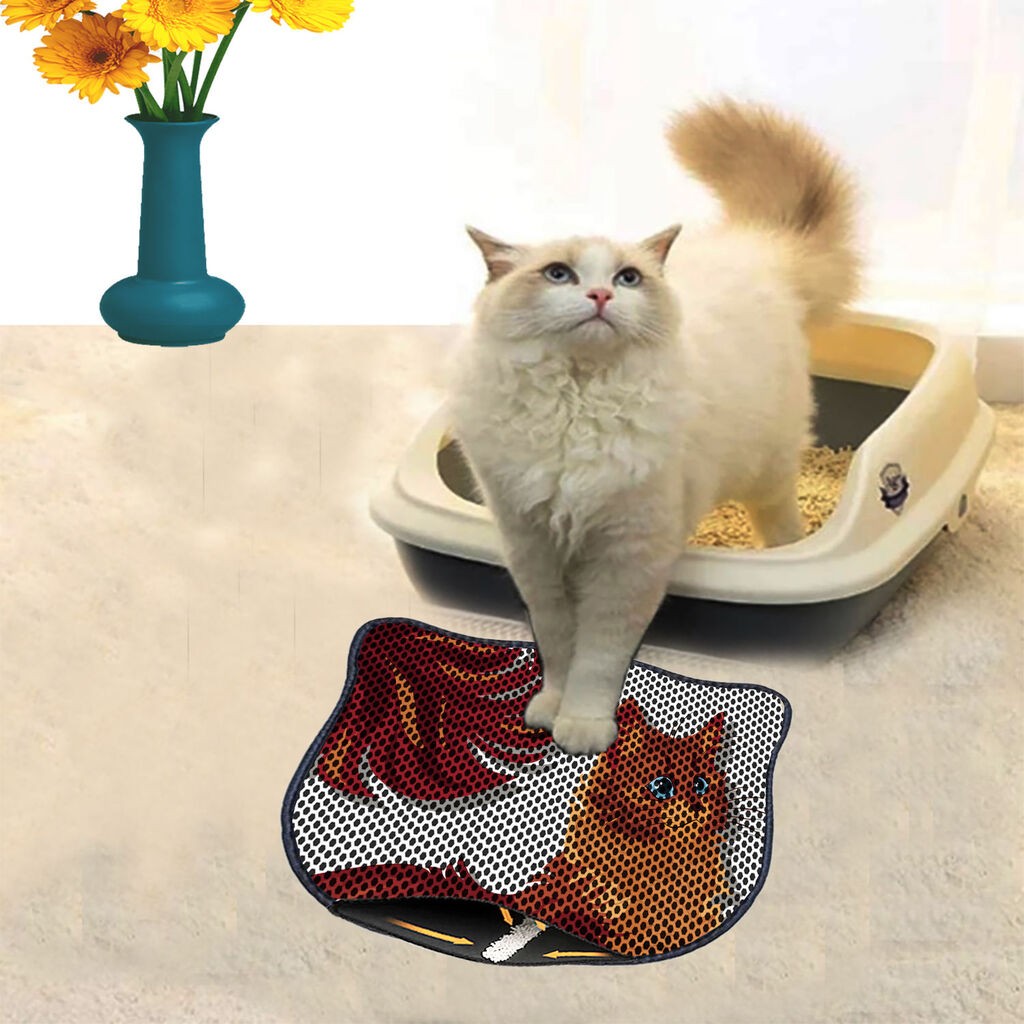 Aberto Design Тоалетна просторија за мачки Kdkafa0093, 40 x 50 см, Шарена