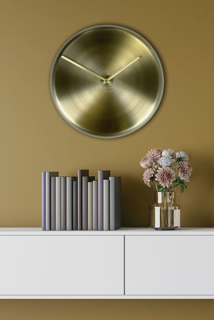 Wallity dzиден часовник 30Sivmetsaat, 30x30 см, златна боја