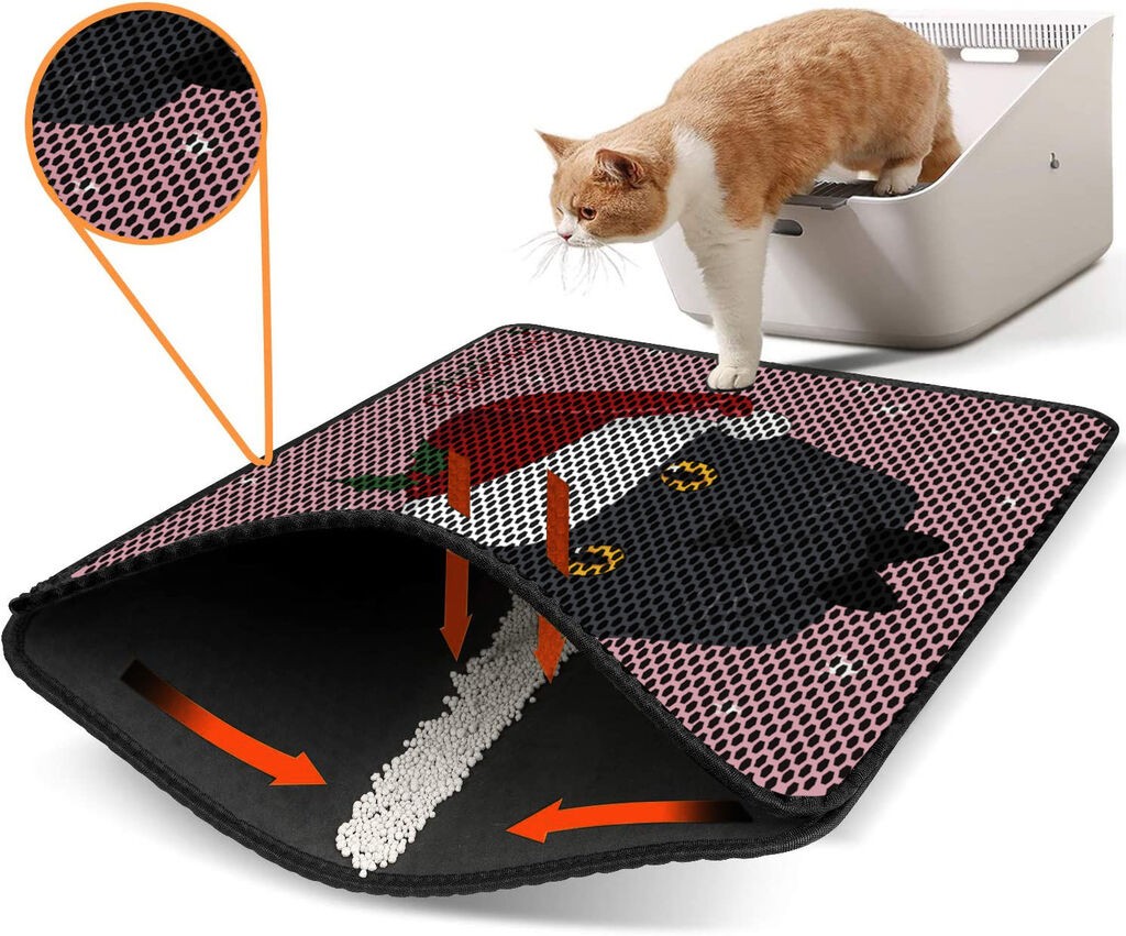 Aberto Design WC преграда за мачки Nrszn0147, 45 x 60 см, розова