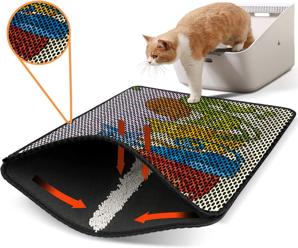 Aberto Design Тоалетна просторија за мачки Nrszn0233, 45 x 60 см, шарена