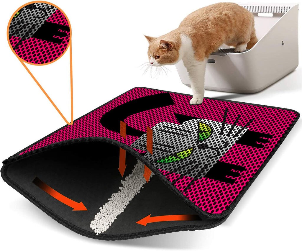 Aberto Design WC преграда за мачки Nrszn0182, 45 x 60 см, розова