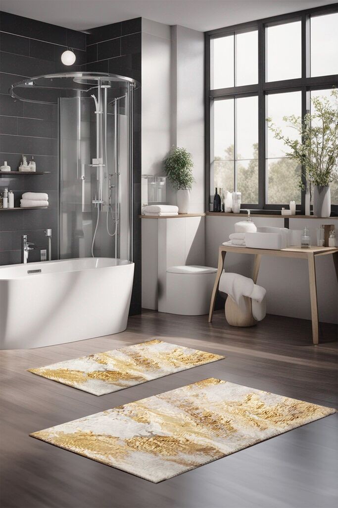 Комплет теписи за бања L'essentiel Maison CT-5040, 2 парчиња, шарени