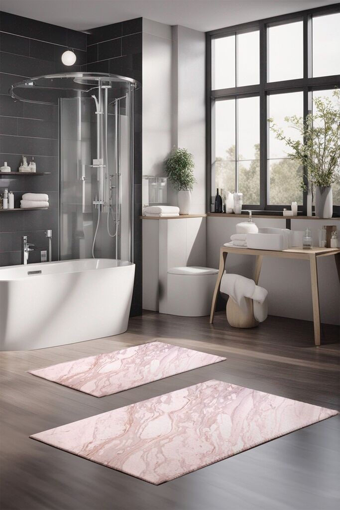 Комплет подлоги за бања L'essentiel Maison CT-5034, 2 парчиња, крем боја