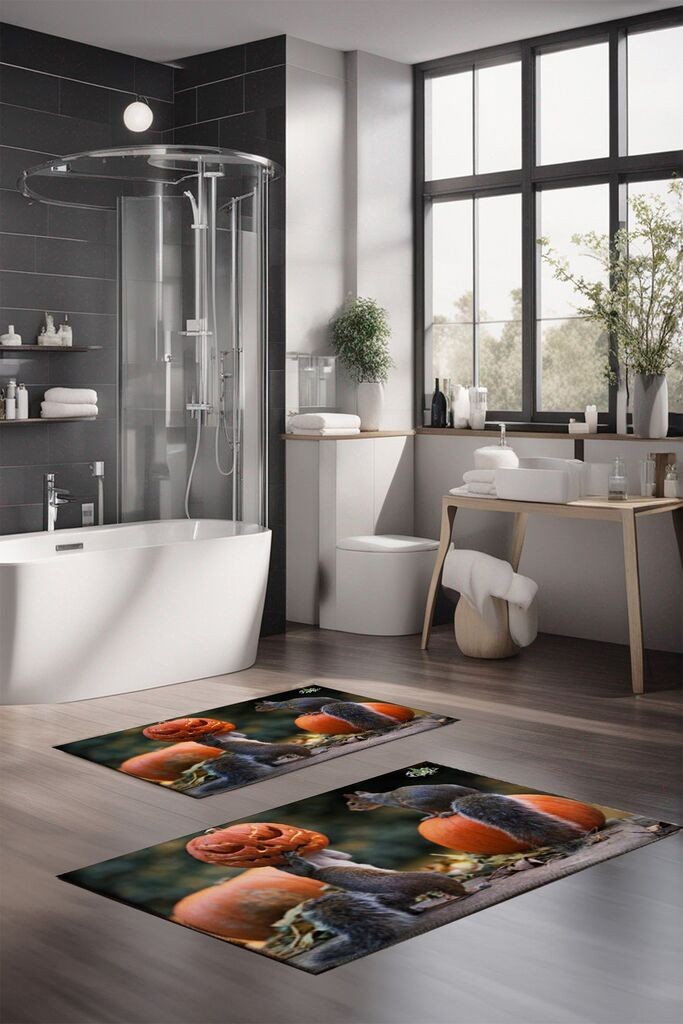 Комплет простирки за бања L'essentiel Maison CT-5151, 2 парчиња, шарени