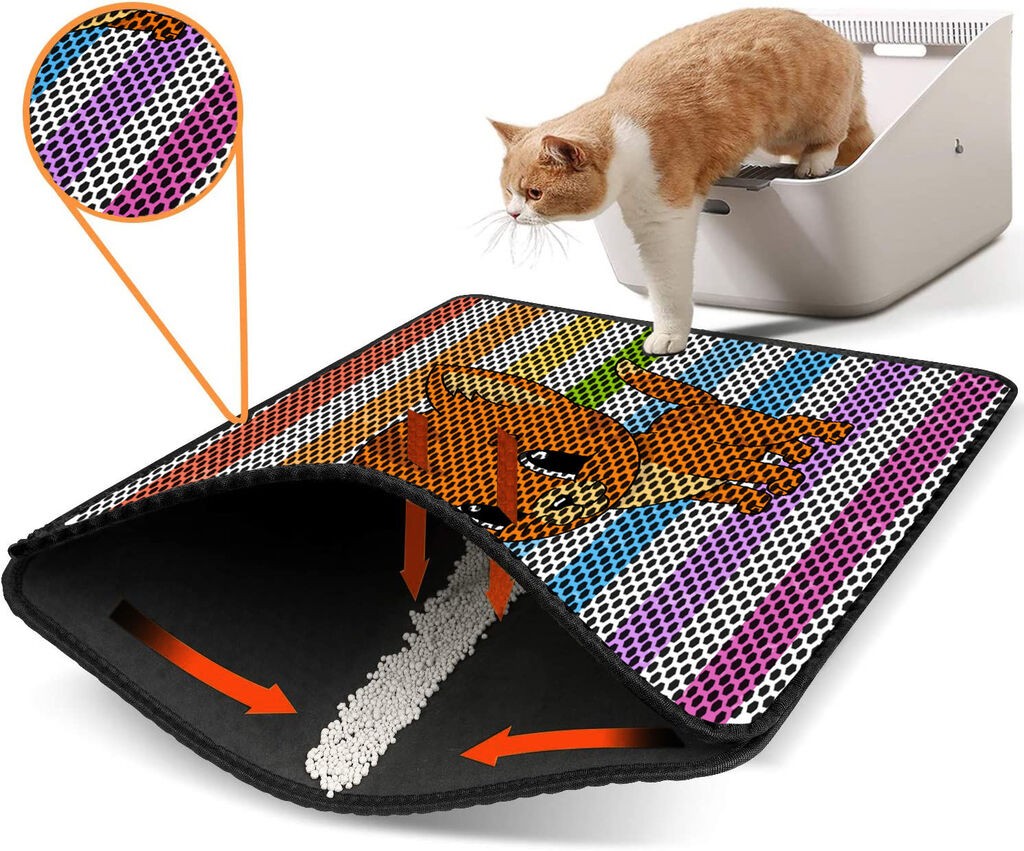 Aberto Design Тоалетна просторија за мачки Nrszn0239, 45 x 60 см, шарена