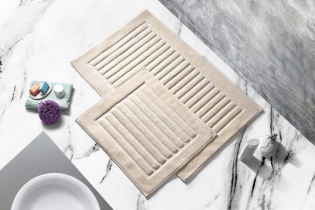 Комплет подлоги за бања L'essentiel Maison Cottonkt 000055, 2 парчиња, кремаста