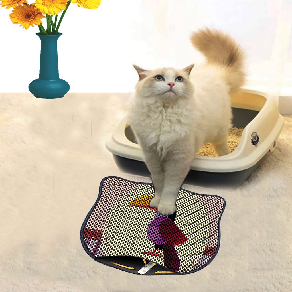 Aberto Design Тоалетна просторија за мачки Kdkafa0139, 40 x 50 см, шарена