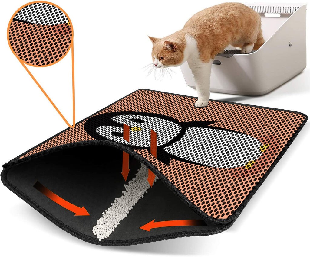 Aberto Design WC преграда за мачки Nrszn0075, 45 x 60 см, портокалова