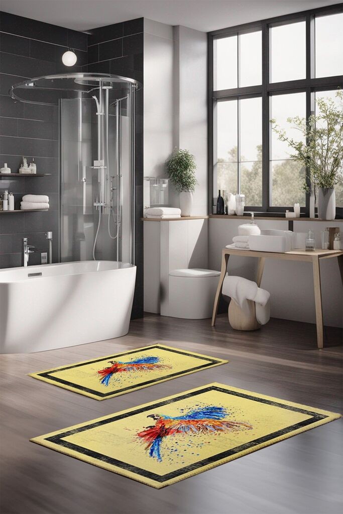 Комплет теписи за бања L'essentiel Maison CT-5364, 2 парчиња, шарени