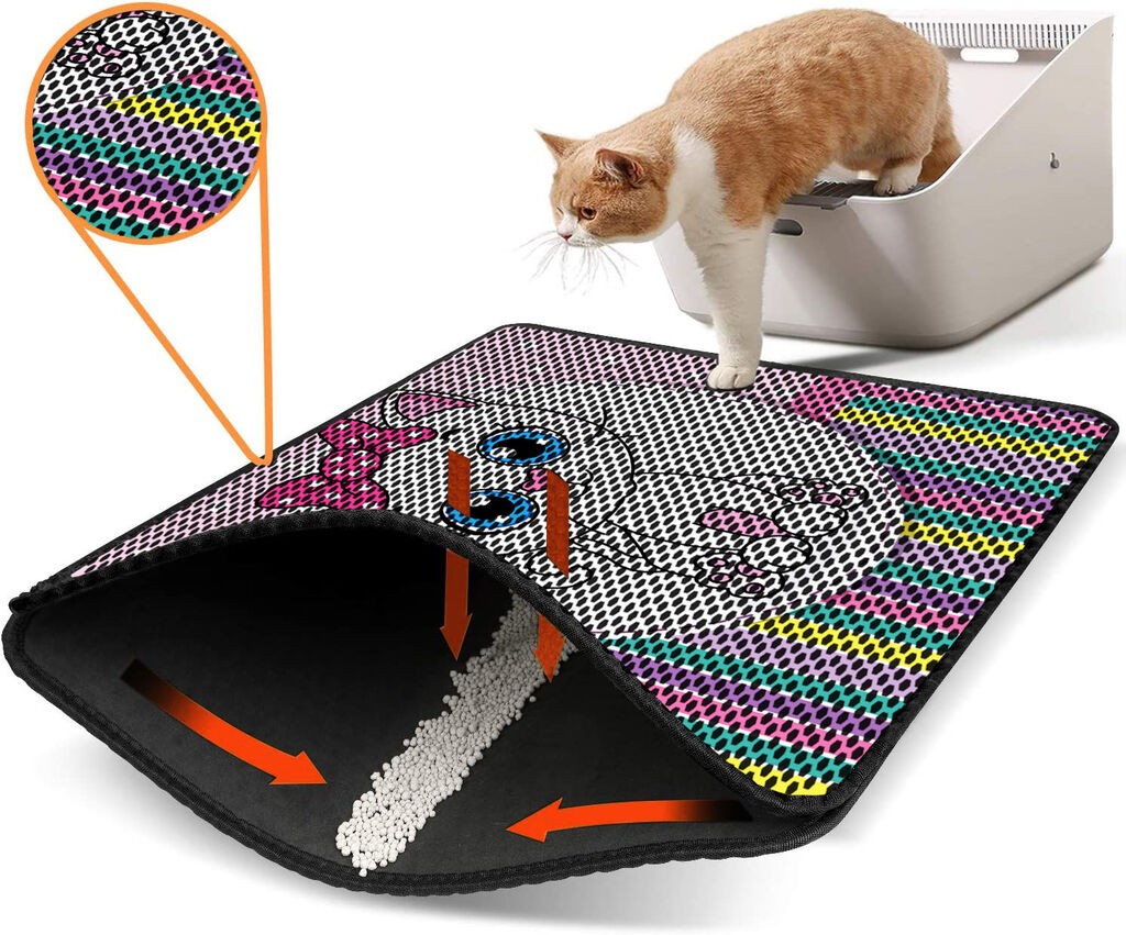 Aberto Design WC преграда за мачки Nrszn0068, 45 x 60 см, шарена