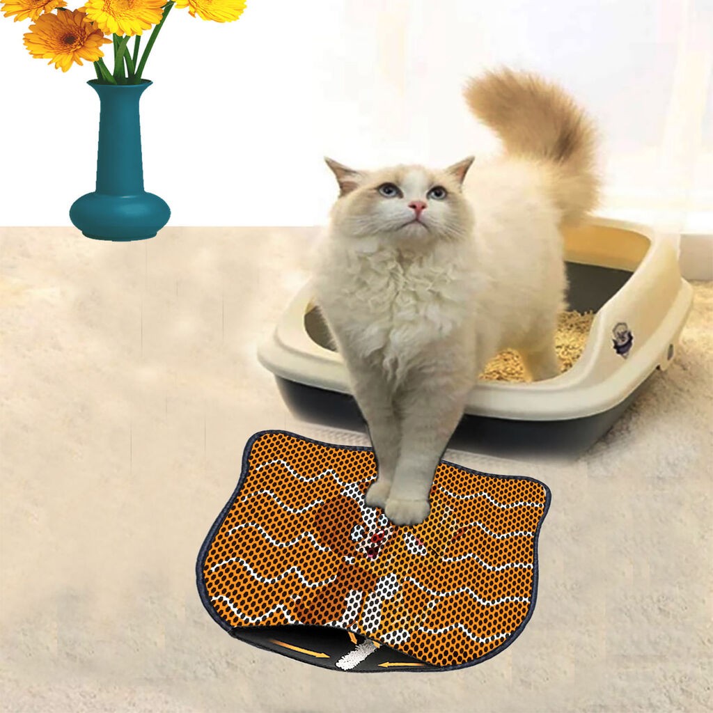 Тоалетна просторија за мачки Aberto Design Kdkafa0023, 40 x 50 см, портокалова