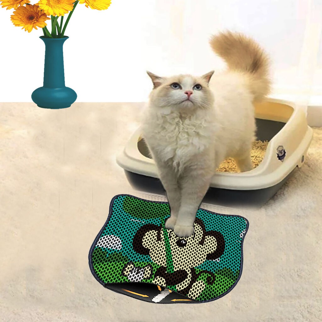 Aberto Design WC преграда за мачки Kdkafa0090, 40 x 50 см, зелена