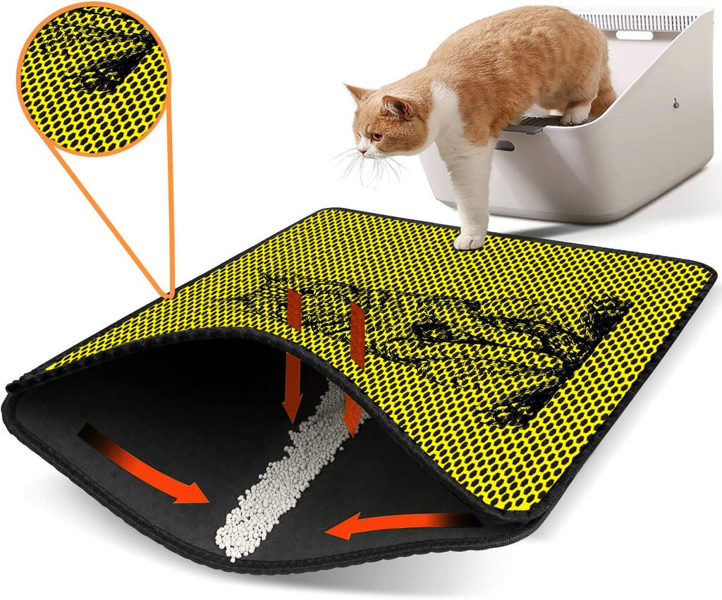 Aberto Design WC преграда за мачки Nrszn0024, 45 x 60 см, жолта