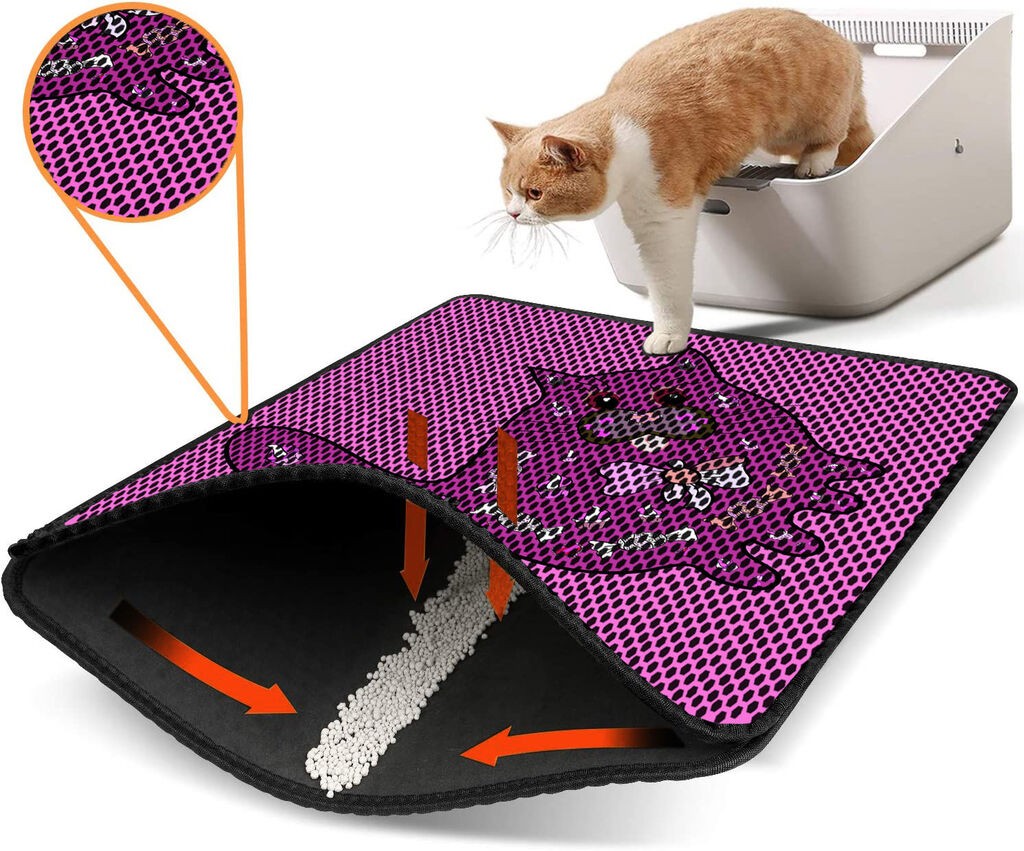 Aberto Design WC преграда за мачки Nrszn0214, 45 x 60 см, розова