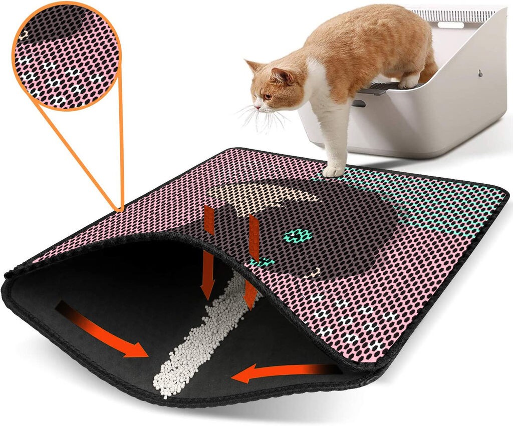 Aberto Design WC преграда за мачки Nrszn0195, 45 x 60 см, светло розова