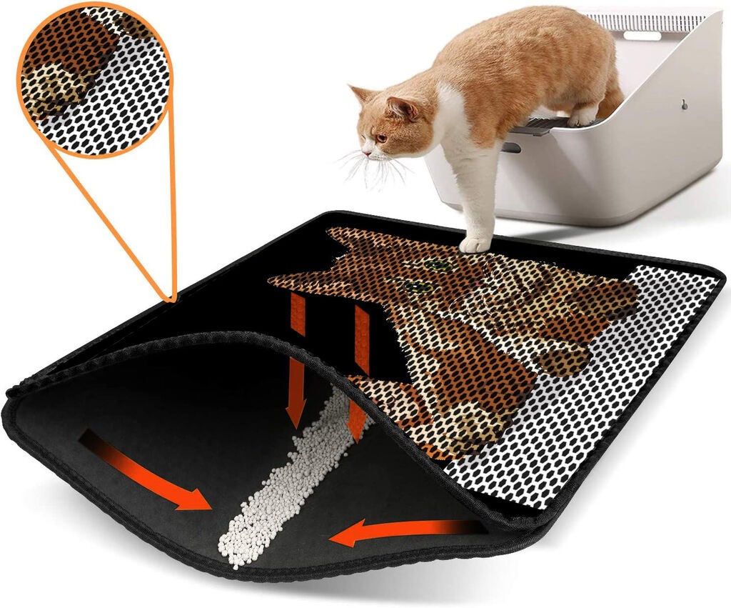 Тоалетна просторија за мачки Aberto Design Nrszn0012, 45 x 60 см, црна