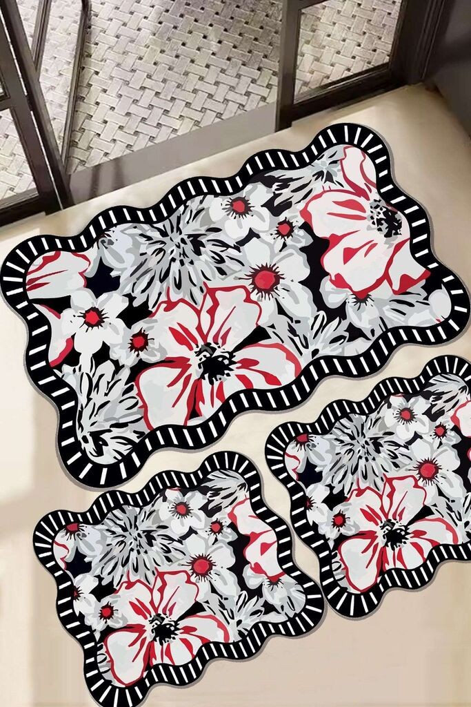 L'essentiel Maison Комплет килими за капење Grocen, 3 парчиња, шарени