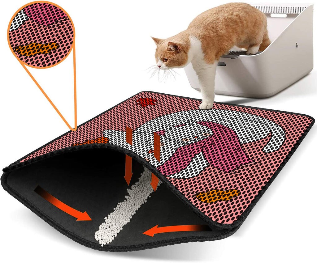 Aberto Design WC преграда за мачки Nrszn0084, 45 x 60 см, розова