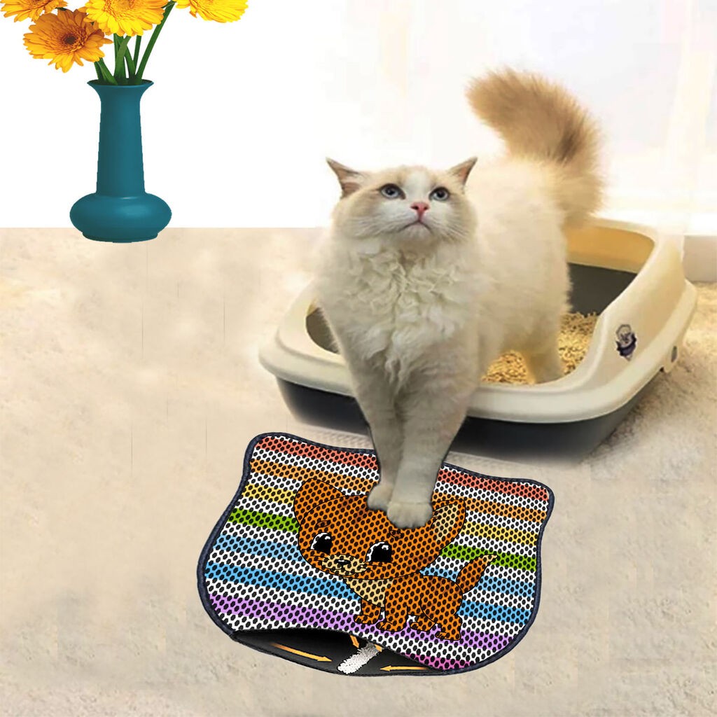 Aberto Design Тоалетна просторија за мачки Kdkafa0239, 40 x 50 см, шарена