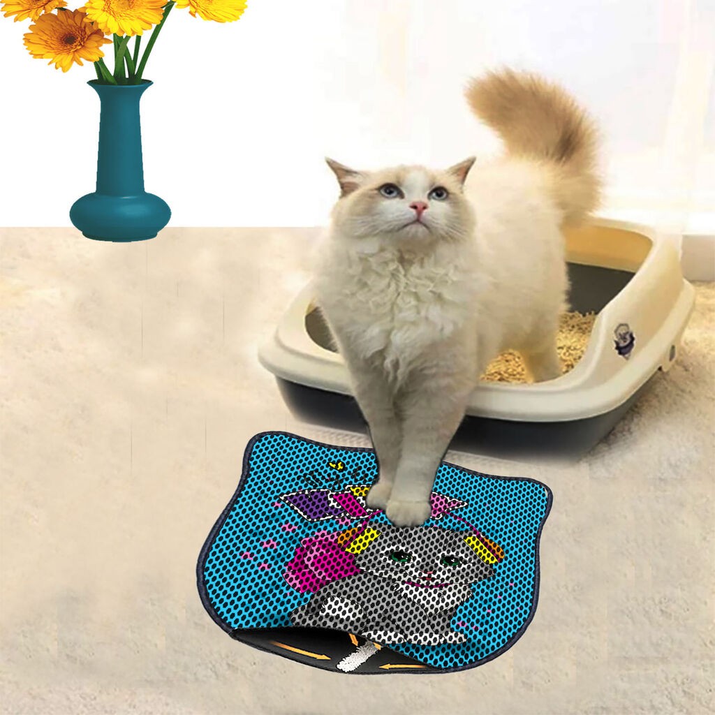 Aberto Design Тоалетна просторија за мачки Kdkafa0245, 40 x 50 см, тиркизна