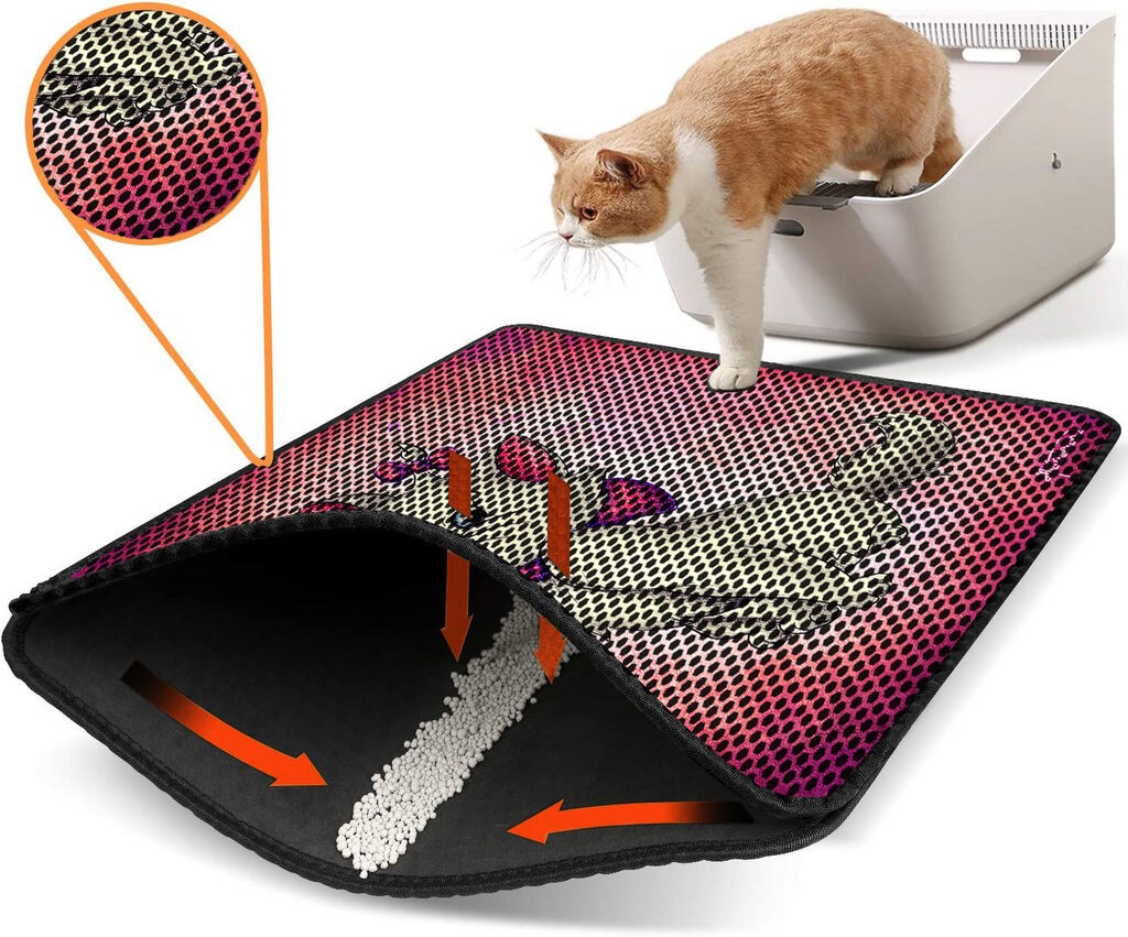 Aberto Design WC преграда за мачки Nrszn0143, 45 x 60 см, розова