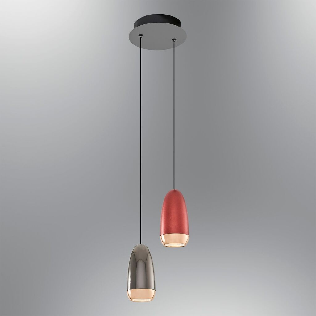 Opviq Luster 2804-2A-28, црвено-сива