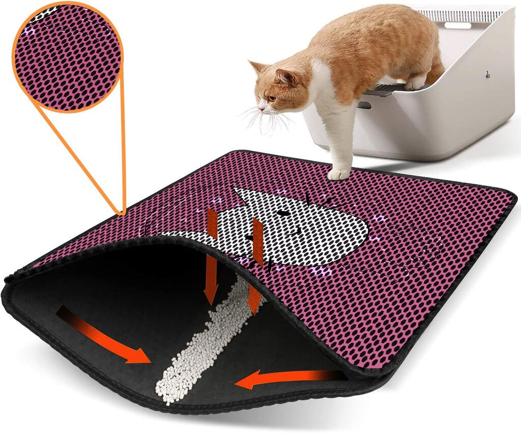 Aberto Design WC преграда за мачки Nrszn0030, 45 x 60 см, розова