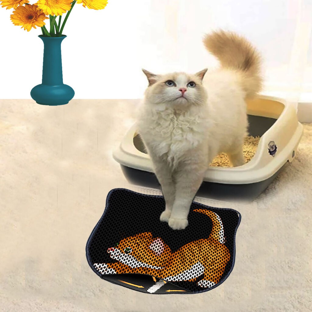 Aberto Design Тоалетна просторија за мачки Kdkafa0118, 40 x 50 см, Шарена