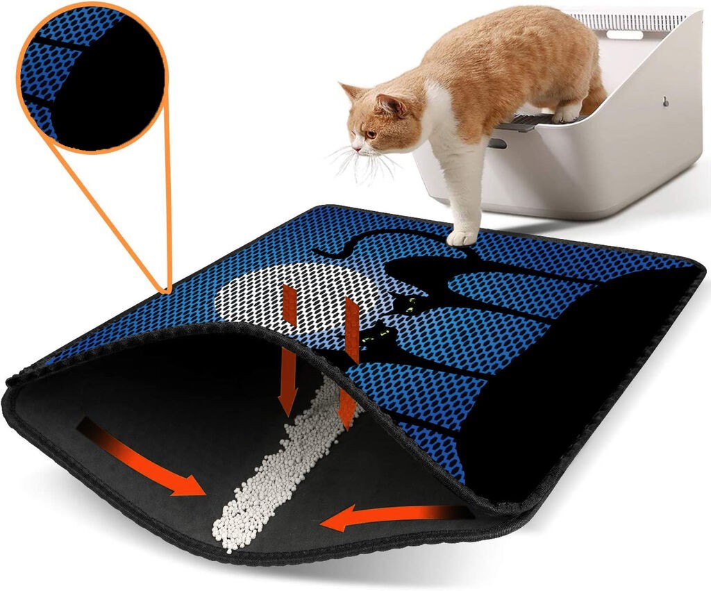 Aberto Design WC преграда за мачки Nrszn0227, 45 x 60 см, темно сина