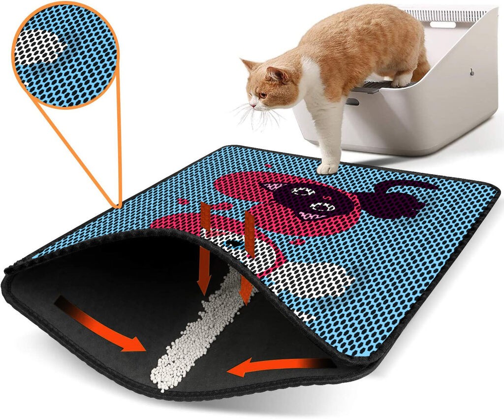 Aberto Design WC преграда за мачки Nrszn0018, 45 x 60 см, сина