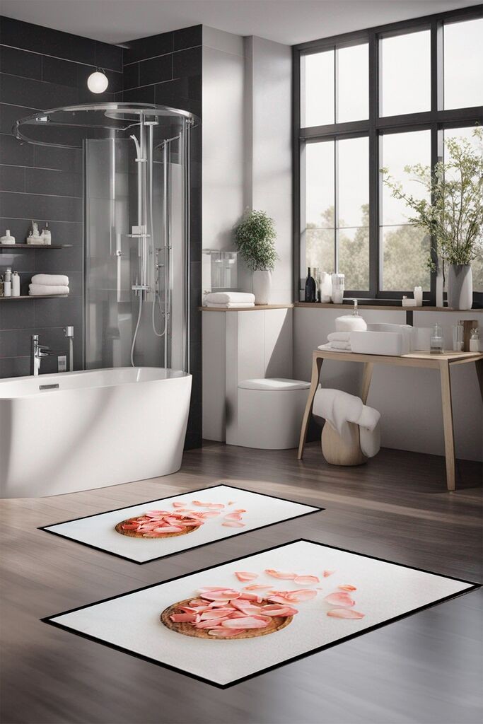 Комплет простирки за бања L'essentiel Maison CT-5370, 2 парчиња, бели