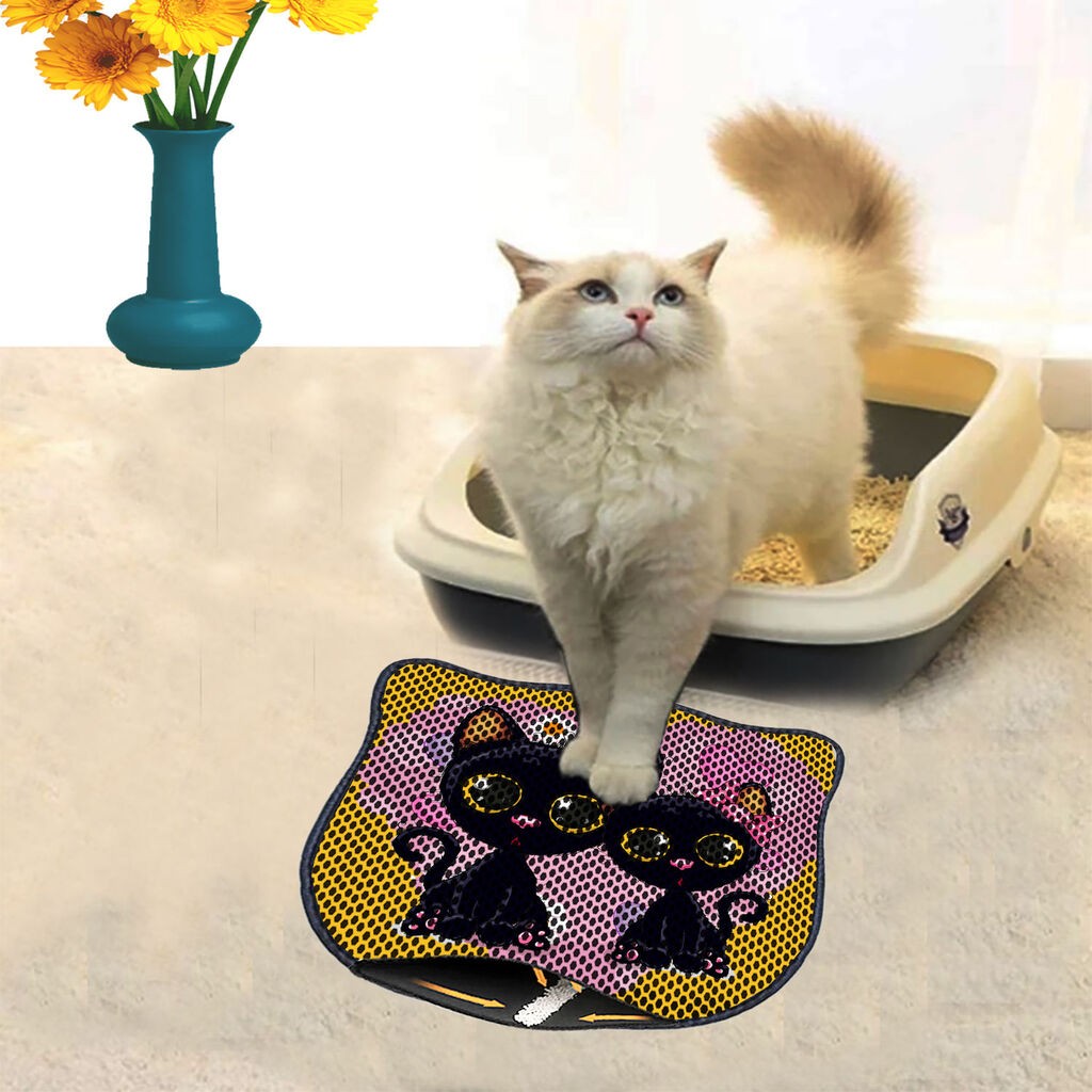 Aberto Design Тоалетна просторија за мачки Kdkafa0073, 40 x 50 см, шарена