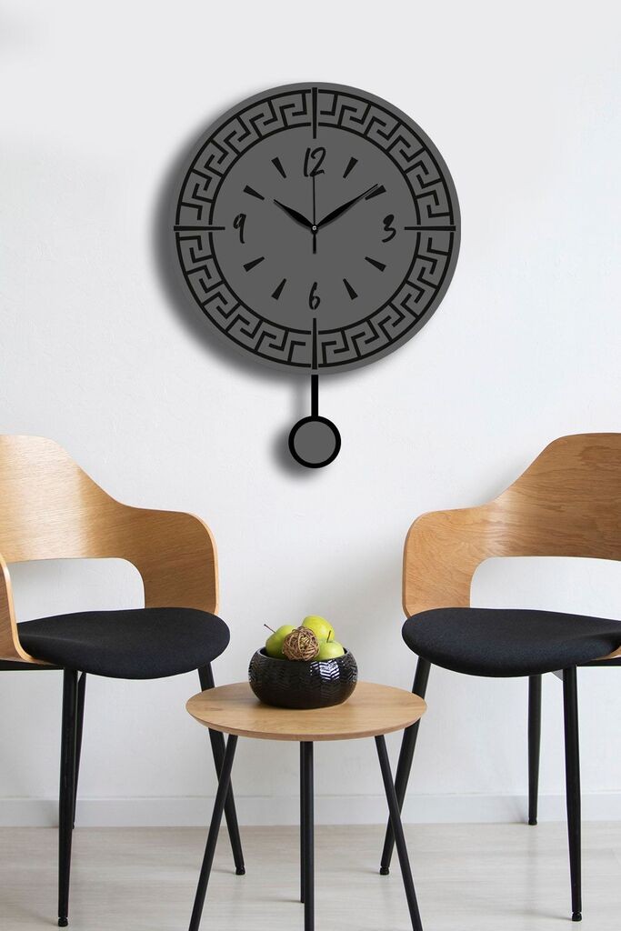 Wallity ѕиден часовник Vlnt113Ant, 39x50 см, антрацит