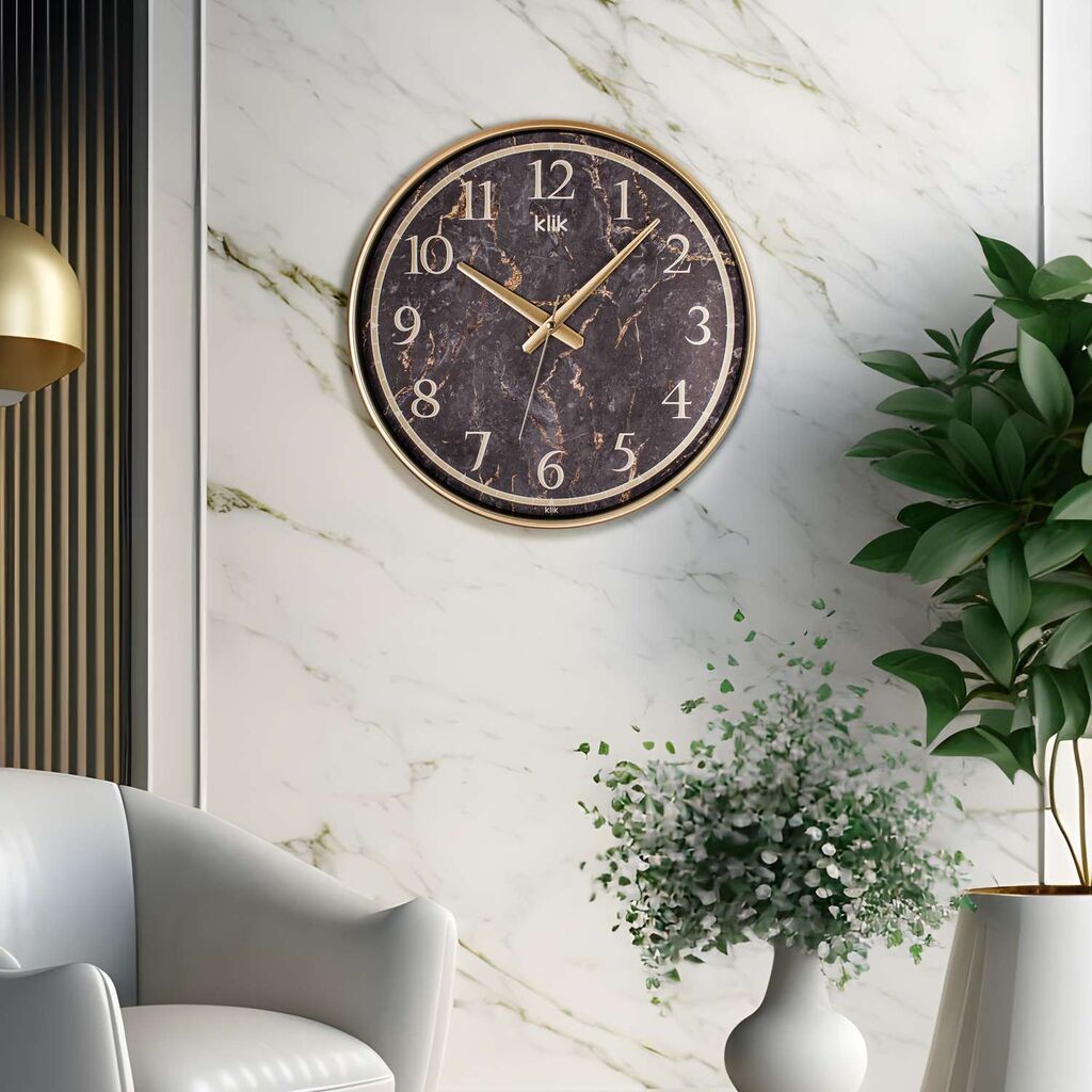 Wallity dzиден часовник Goreme, 38x38 см, златна боја