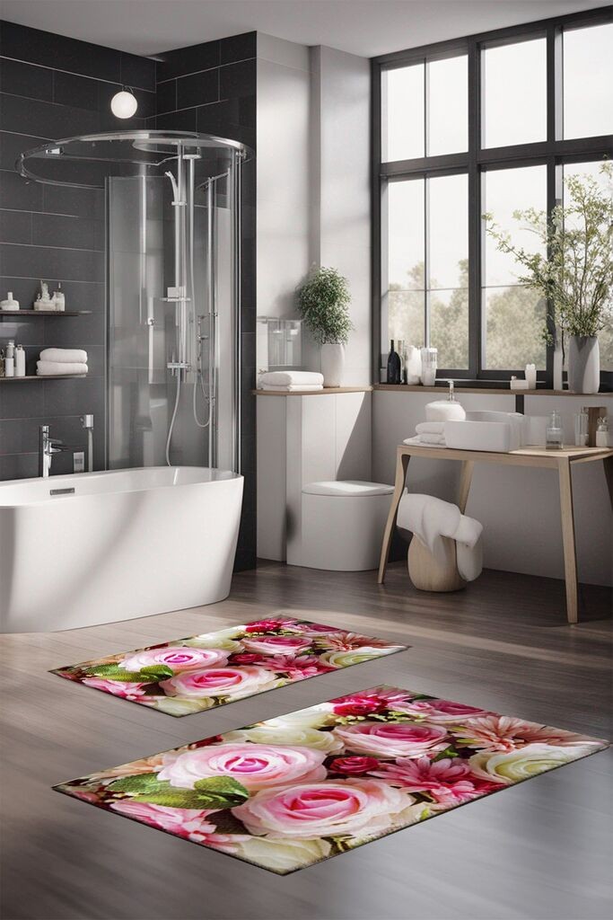 Комплет подлошки за бања L'essentiel Maison CT-5135, 2 парчиња, шарени