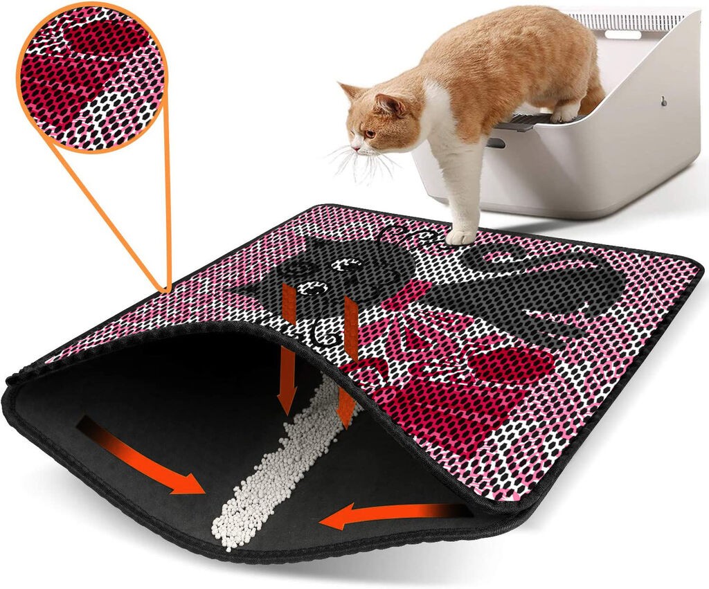 Aberto Design WC преграда за мачки Nrszn0058, 45 x 60 см, розова