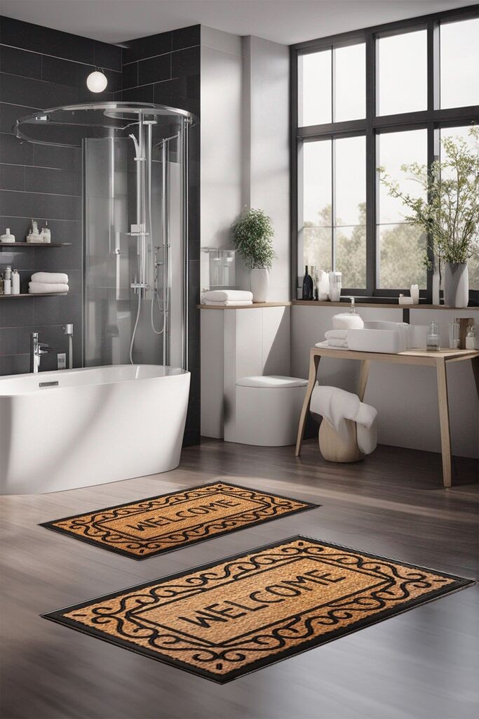 Комплет теписи за бања L'essentiel Maison CT-5154, 2 парчиња, шарени