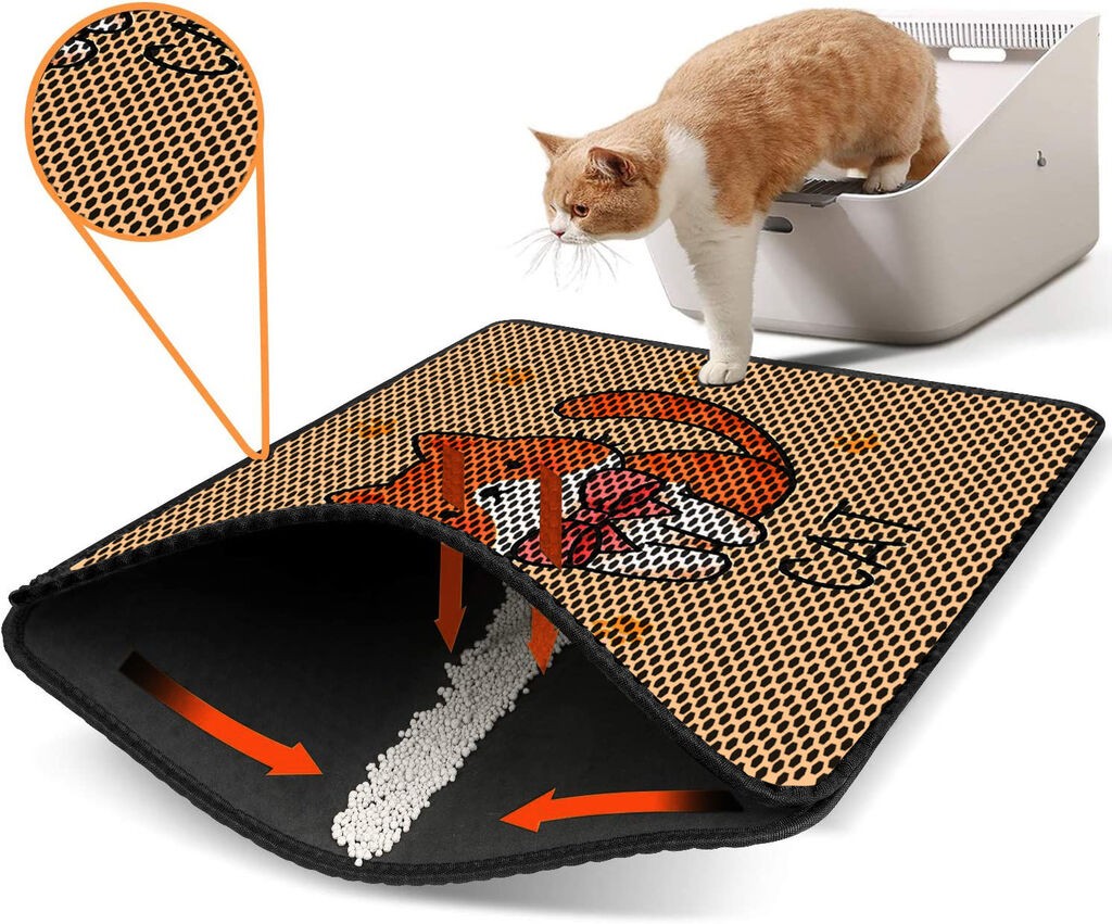 Aberto Design Тоалетна просторија за мачки Nrszn0148, 45 x 60 см, портокалова