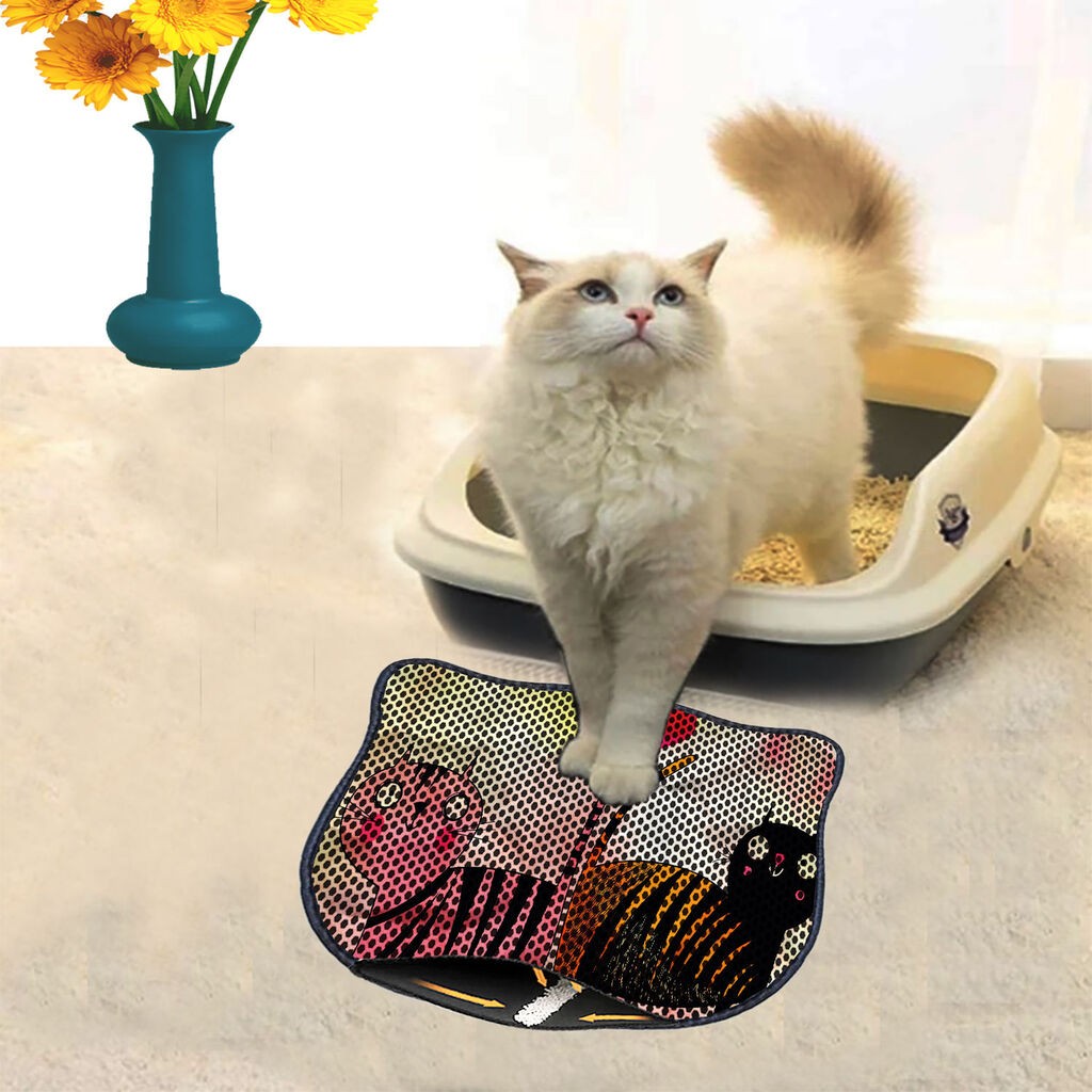 Aberto Design Тоалетна просторија за мачки Kdkafa0015, 40 x 50 см, шарена