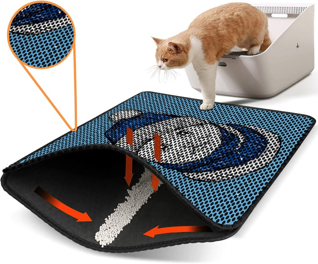 Aberto Design WC преграда за мачки Nrszn0255, 45 x 60 см, сина