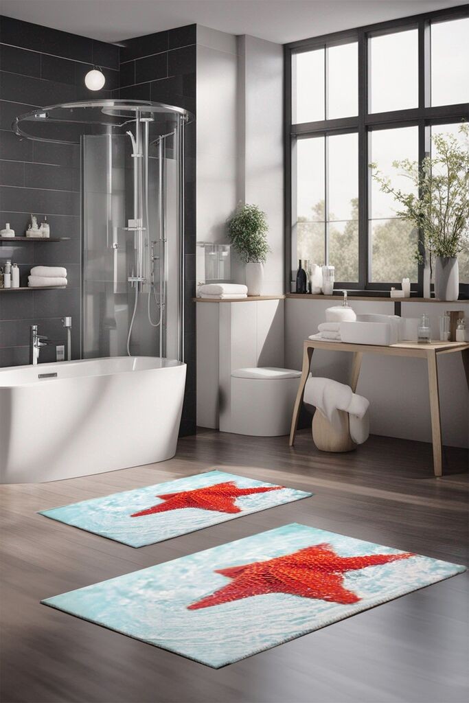 Комплет подлошки за бања L'essentiel Maison CT-5189, 2 парчиња, шарени