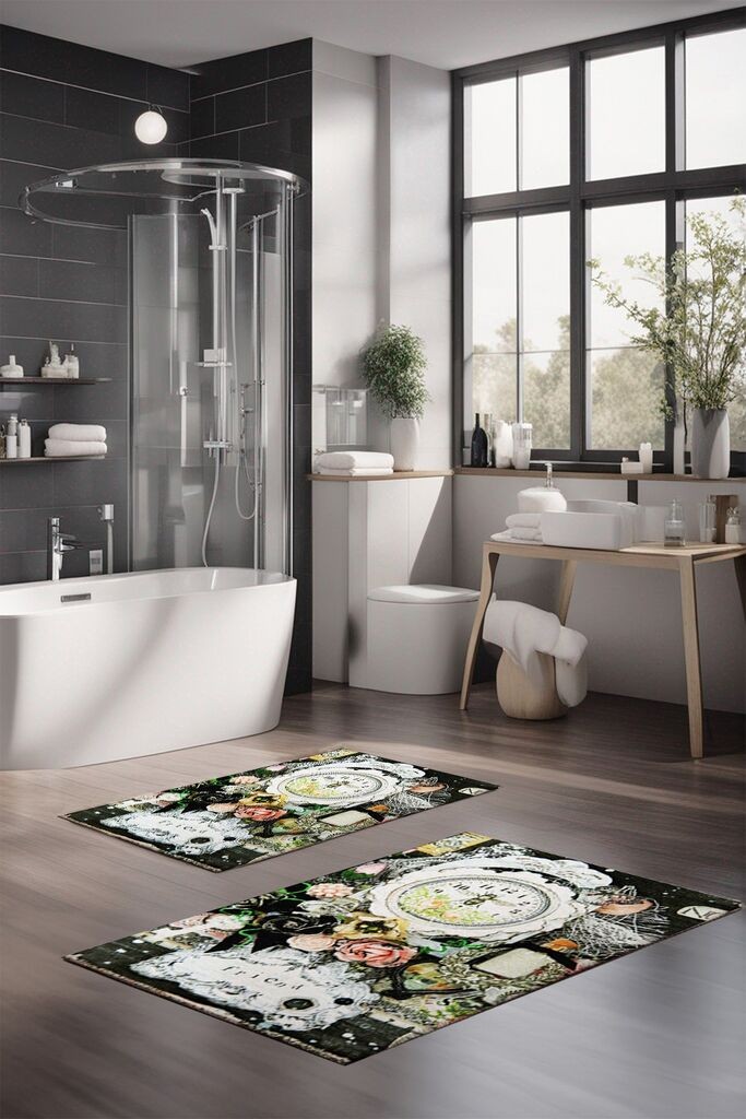 Комплет подлошки за бања L'essentiel Maison CT-5357, 2 парчиња, шарени