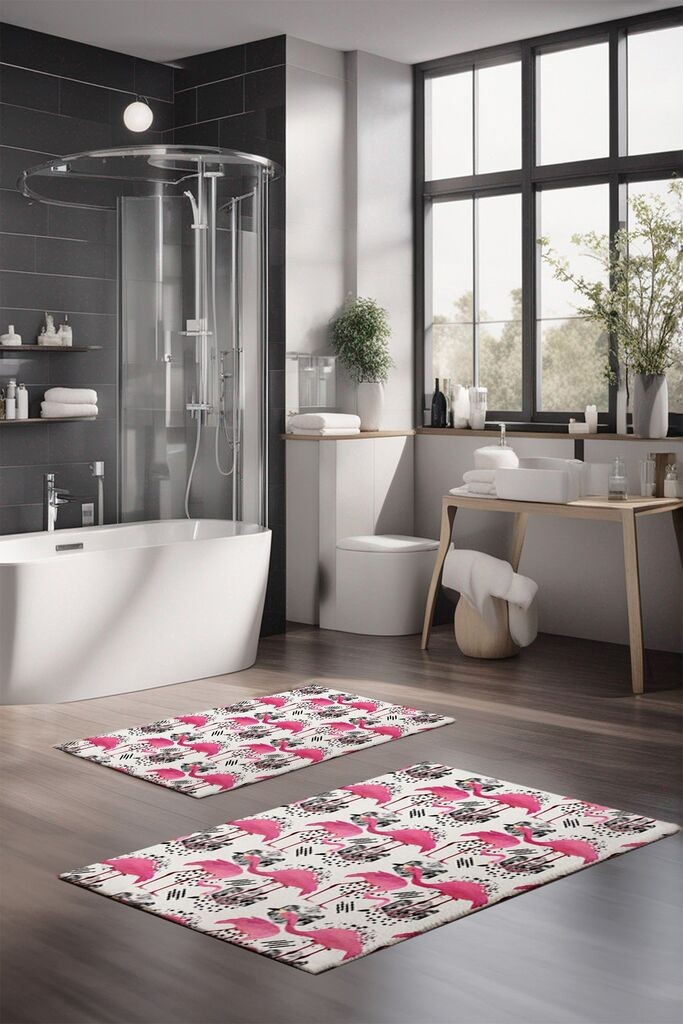 Комплет простирки за бања L'essentiel Maison CT-5336, 2 парчиња, шарени